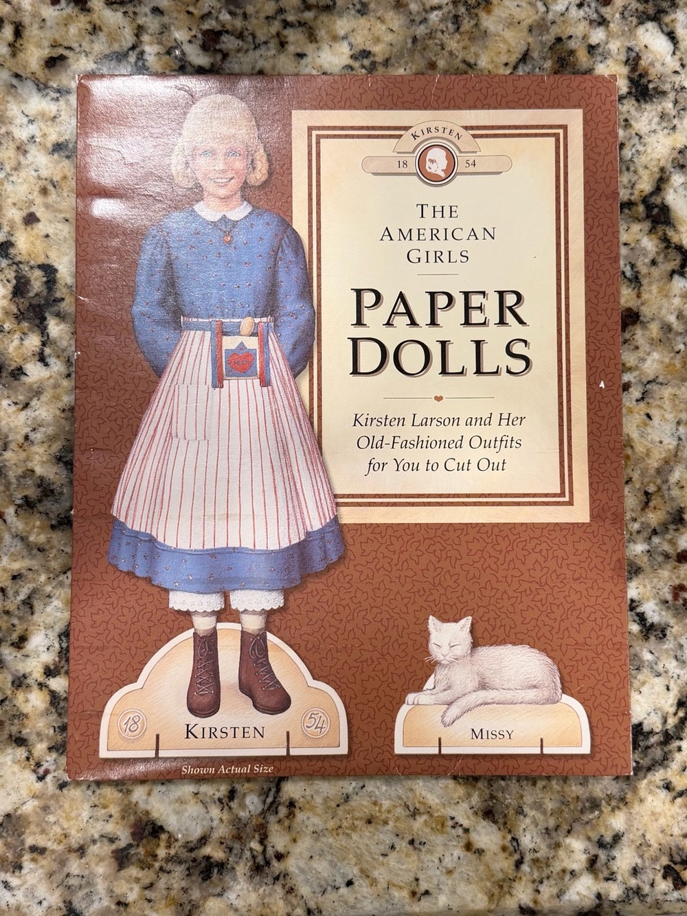 Vintage American Girl Kirsten Paper Doll Set